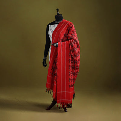 Handloom mercerised cotton pochampally ikat dupatta 19