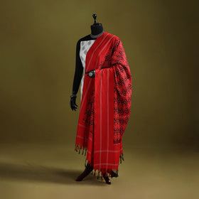 Handloom mercerised cotton pochampally ikat dupatta 19