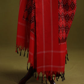 Handloom mercerised cotton pochampally ikat dupatta 19