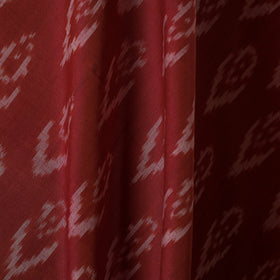 Red - handloom mercerised cotton pochampally ikat fabric 05