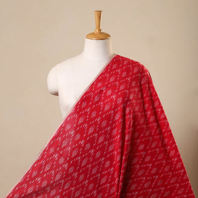 Handloom Mercerized Cotton Pochampally Ikat Fabric