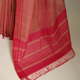 Red Handloom Missing Checks Cotton Mangalagiri Saree