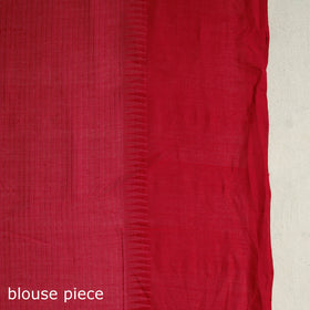 Red Handloom Missing Checks Cotton Mangalagiri Saree
