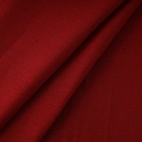 Red - handloom organic kala cotton fabric 08 - handcrafted