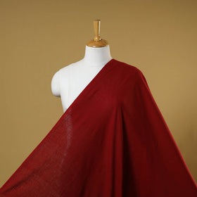 Red - handloom organic kala cotton fabric 08 - handcrafted