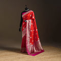 Red - handloom pure katan silk kaduwa zari buti banarasi