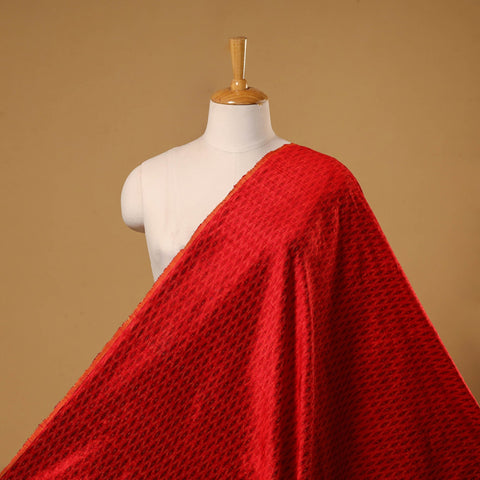 Handloom raw silk pochampally ikat fabric 02 - handcrafted