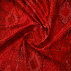 Handloom raw silk pochampally ikat fabric 03 - handcrafted