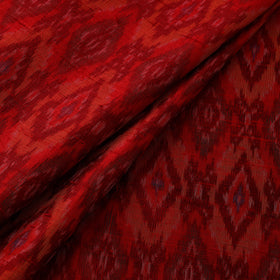 Handloom raw silk pochampally ikat fabric 06 - handcrafted