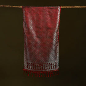 Handloom semi silk jacquard weave banarasi stole
