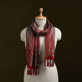 Handloom semi silk jacquard weave banarasi stole