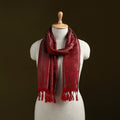 Handloom semi silk jacquard weave banarasi stole