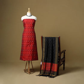 Handloom sico pochampally ikat 2pc unstitched dress