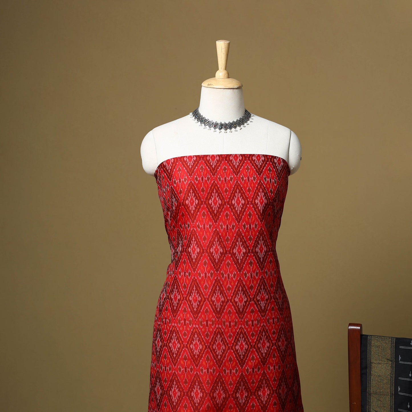 Handloom sico pochampally ikat 2pc unstitched dress