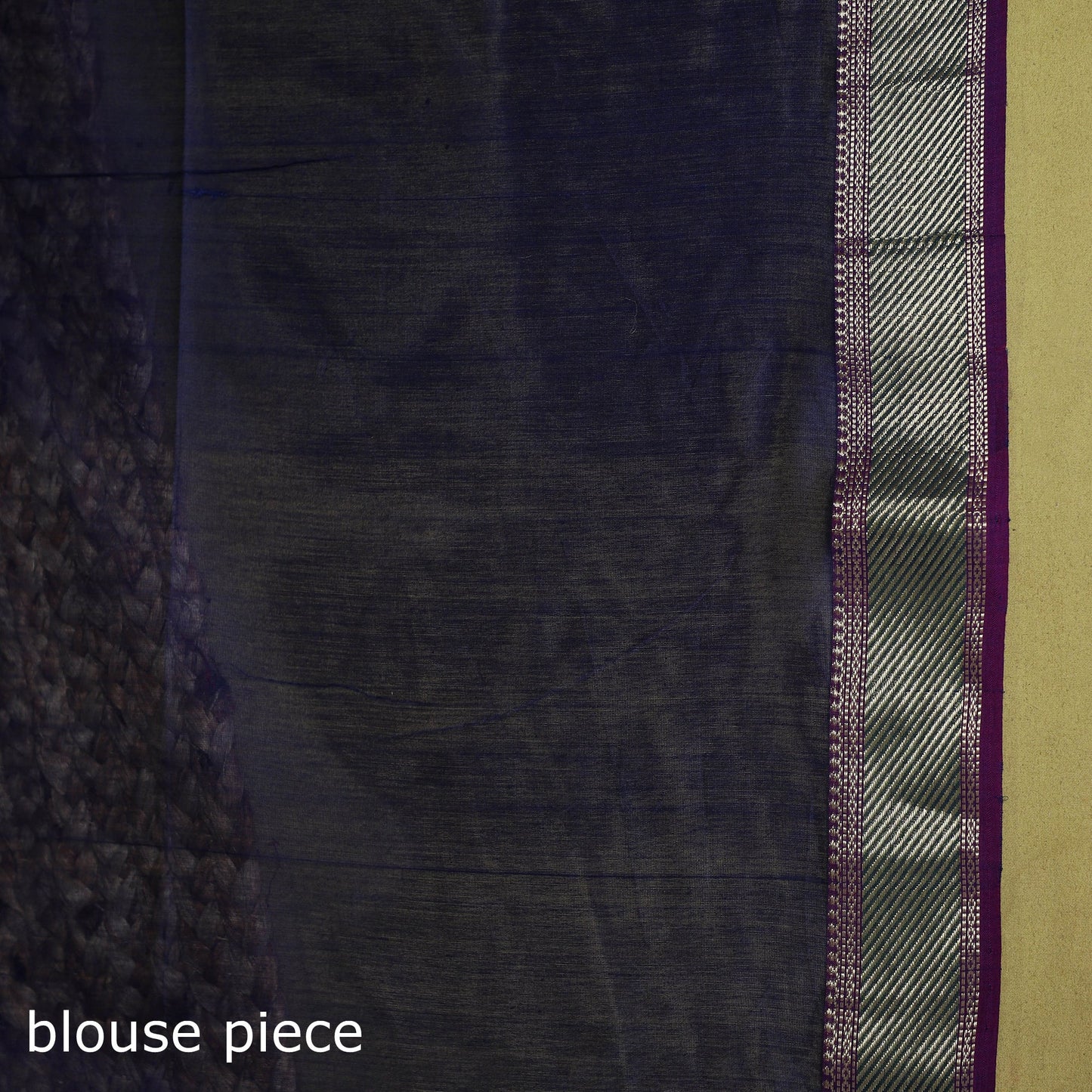 Red - handloom silk cotton maheshwari saree with zari