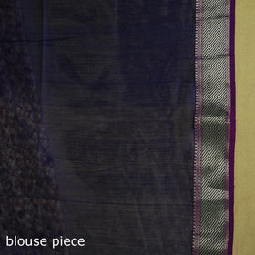 Red - handloom silk cotton maheshwari saree with zari