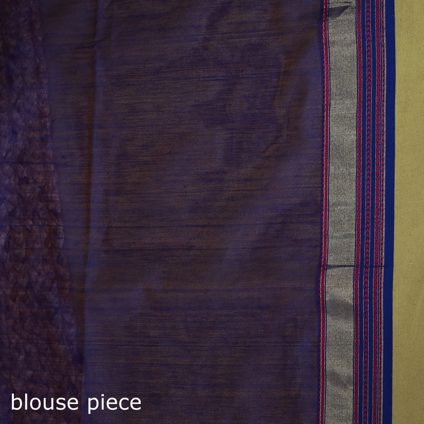 Red - handloom silk cotton maheshwari saree with zari
