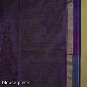Red - handloom silk cotton maheshwari saree with zari
