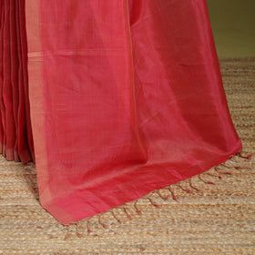 Red - handloom silk cotton mangalagiri pattu saree 02