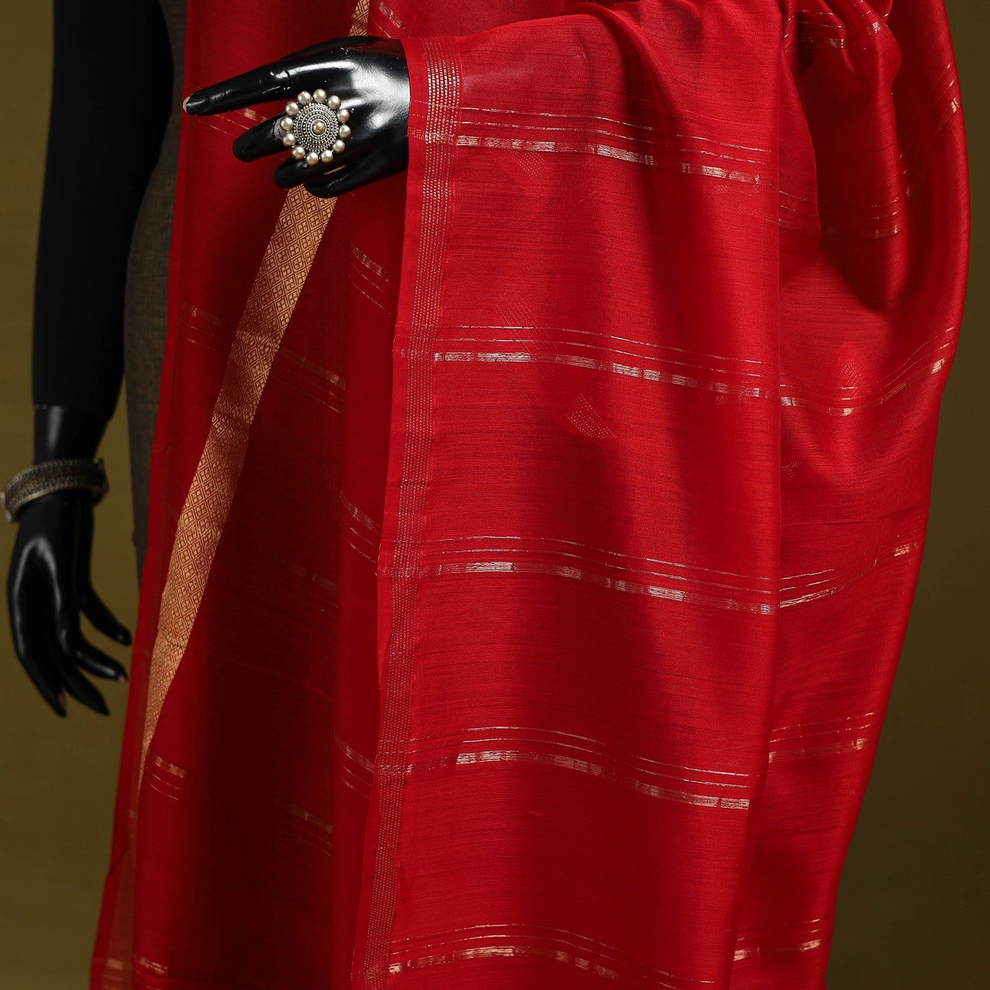 Handloom silk cotton zari work maheshwari dupatta 01