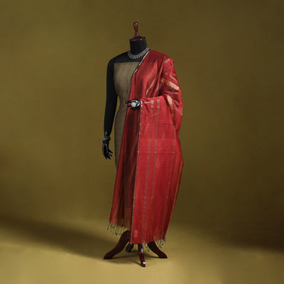 Handloom silk cotton zari work maheshwari dupatta 20