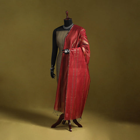 Handloom silk cotton zari work maheshwari dupatta 20