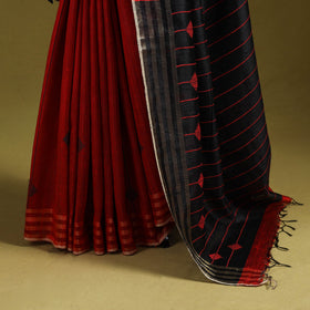 Handloom tussar silk zari border bhagalpuri saree 02