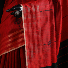 Handloom tussar silk zari border bhagalpuri saree 02