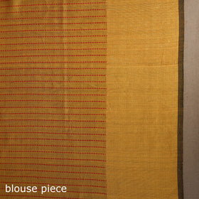 Red - handloom tussar silk zari border bhagalpuri saree 14