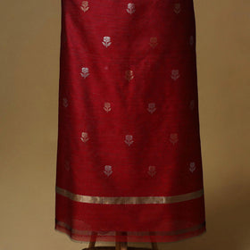 Handloom zari buti chanderi silk 2pc unstitched dress