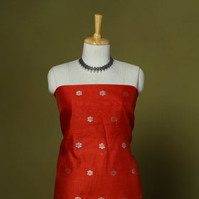 Handloom zari buti chanderi silk 2pc unstitched dress