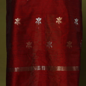 Handloom zari buti chanderi silk 2pc unstitched dress
