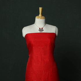 Handloom zari buti chanderi silk 2pc unstitched dress