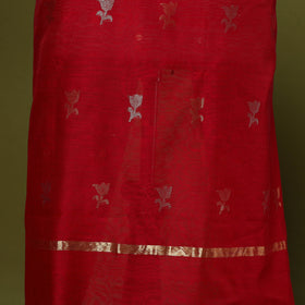 Handloom zari buti chanderi silk 2pc unstitched dress