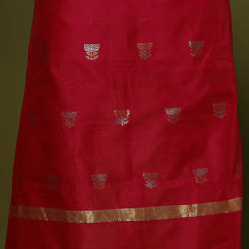 Handloom zari buti chanderi silk 2pc unstitched dress