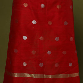 Handloom zari buti chanderi silk 2pc unstitched dress