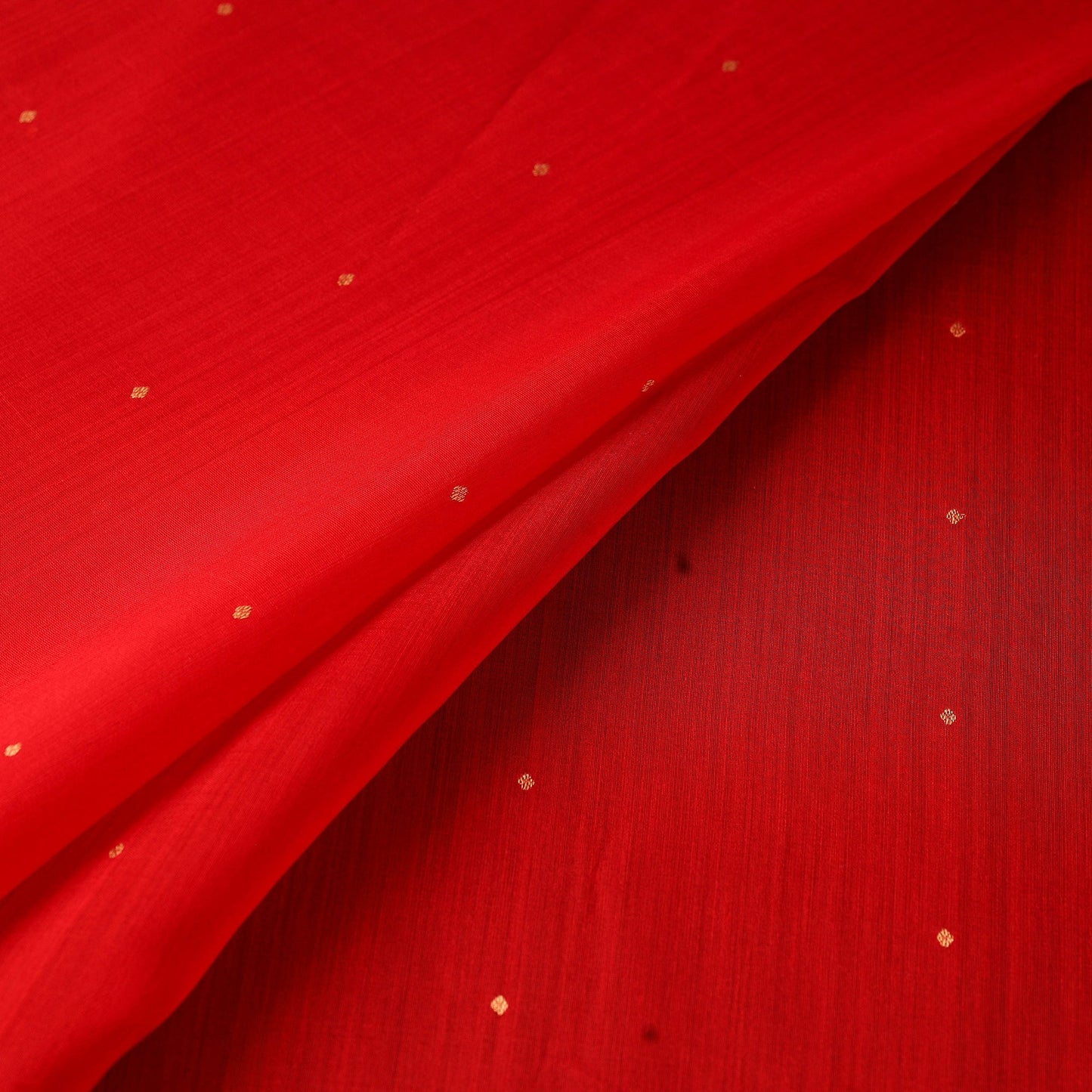 Handloom zari buti chanderi silk fabric 14 - handcrafted