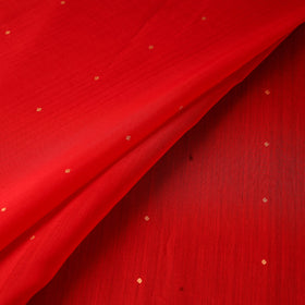 Handloom zari buti chanderi silk fabric 14 - handcrafted