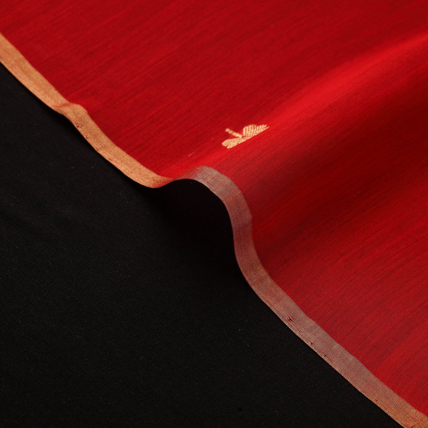 Handloom zari buti chanderi silk fabric 32 - handcrafted