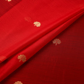 Handloom zari buti chanderi silk fabric 32 - handcrafted