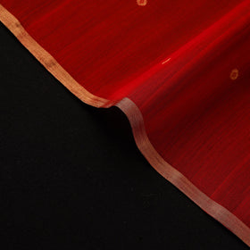 Handloom zari buti chanderi silk fabric 40 - handcrafted