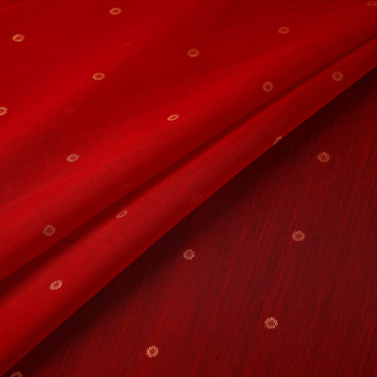 Handloom zari buti chanderi silk fabric 40 - handcrafted