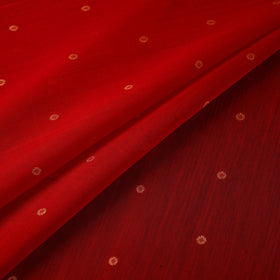 Handloom zari buti chanderi silk fabric 40 - handcrafted