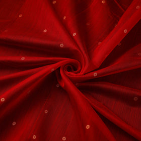 Handloom zari buti chanderi silk fabric 40 - handcrafted