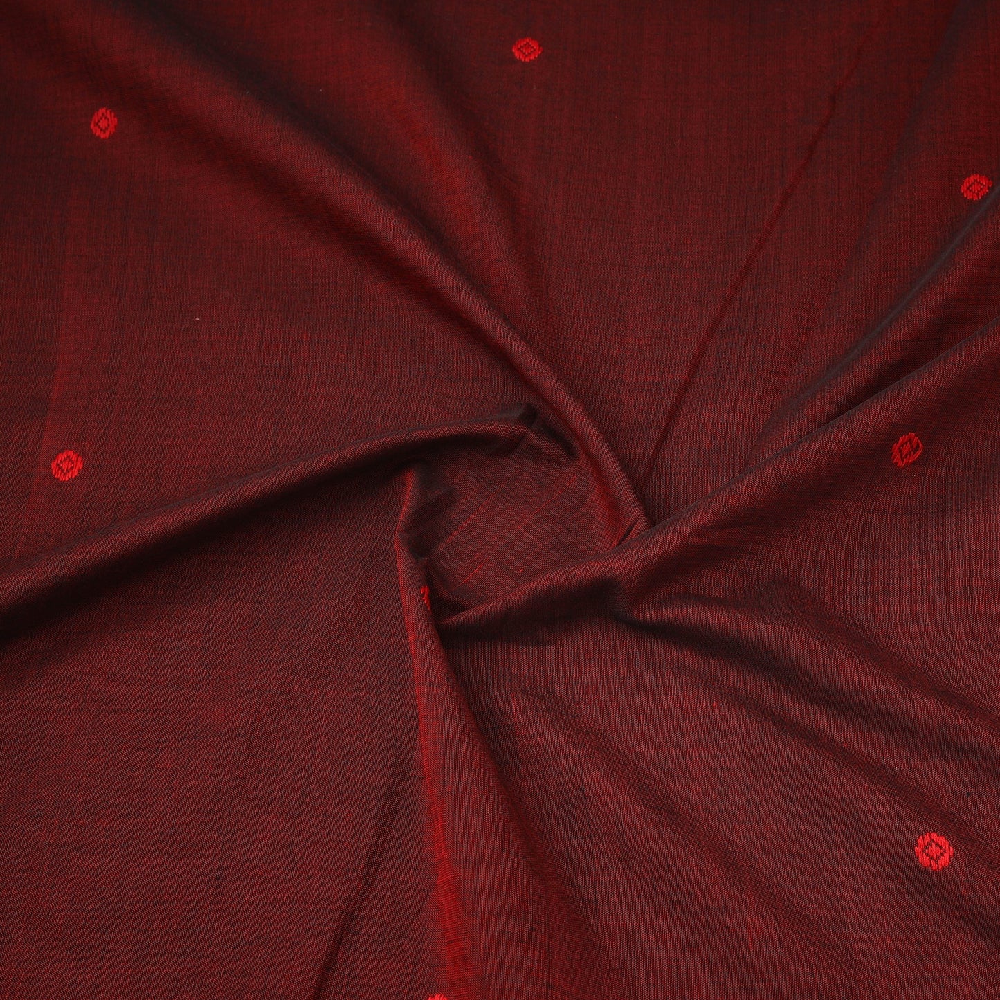 Handloom zari buti mercerised cotton chanderi fabric 08