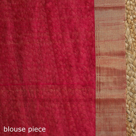 Handloom zari work chanderi silk saree 13 - handcrafted