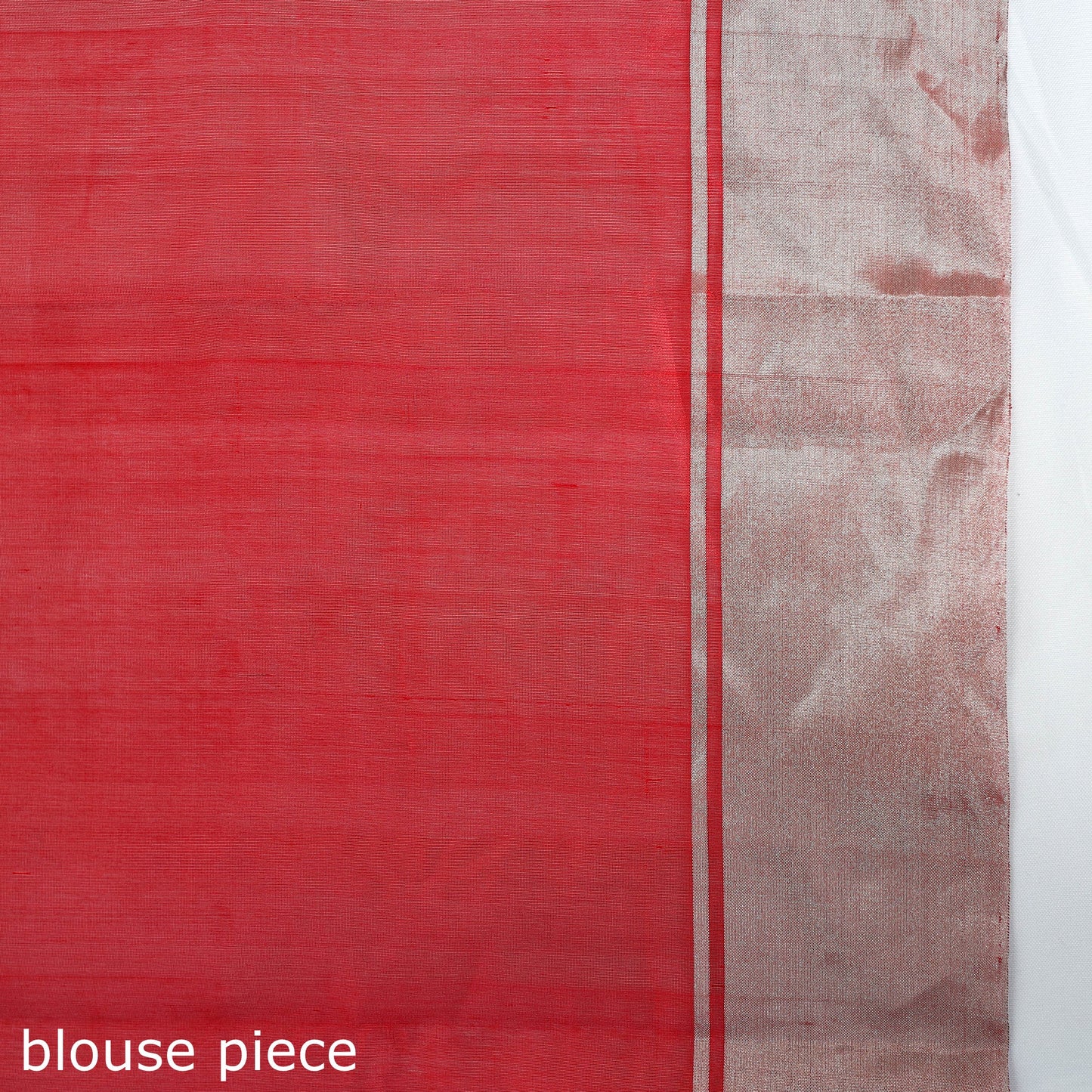  Red Handloom Zari Work Chanderi Silk Saree