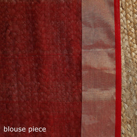 Handloom zari work chanderi silk saree 19 - handcrafted