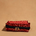 Red Handmade 4 Pockets Cotton Jewelry Bag 08 