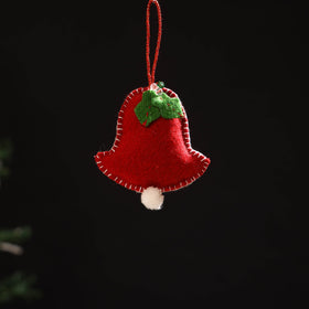 Handmade christmas ornament bell hanging 23 - handcrafted